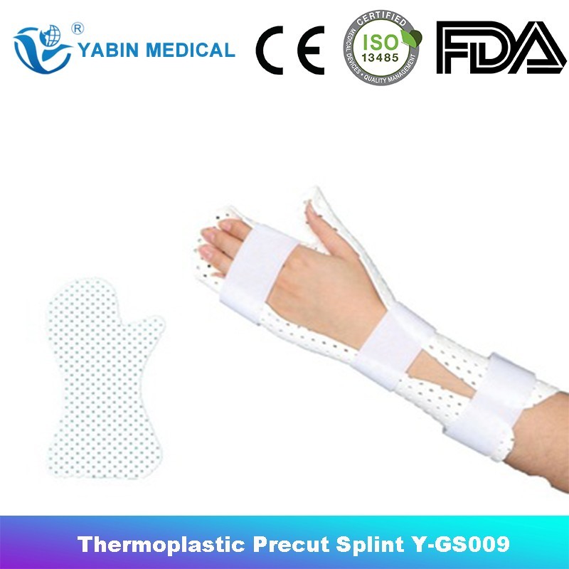 Thermoplastic Wrist Thumb Splint 260*210mm Size 3.2mm Thick 2pcs, no accessories