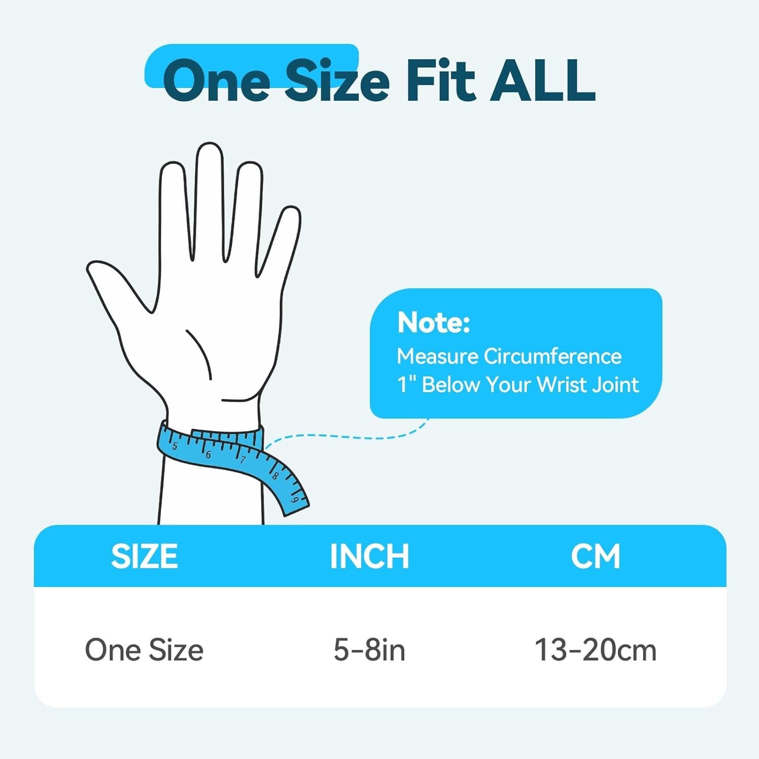 Adjustable Left Hand Wrist Brace for Pain Relief from Tendonitis and Arthritis