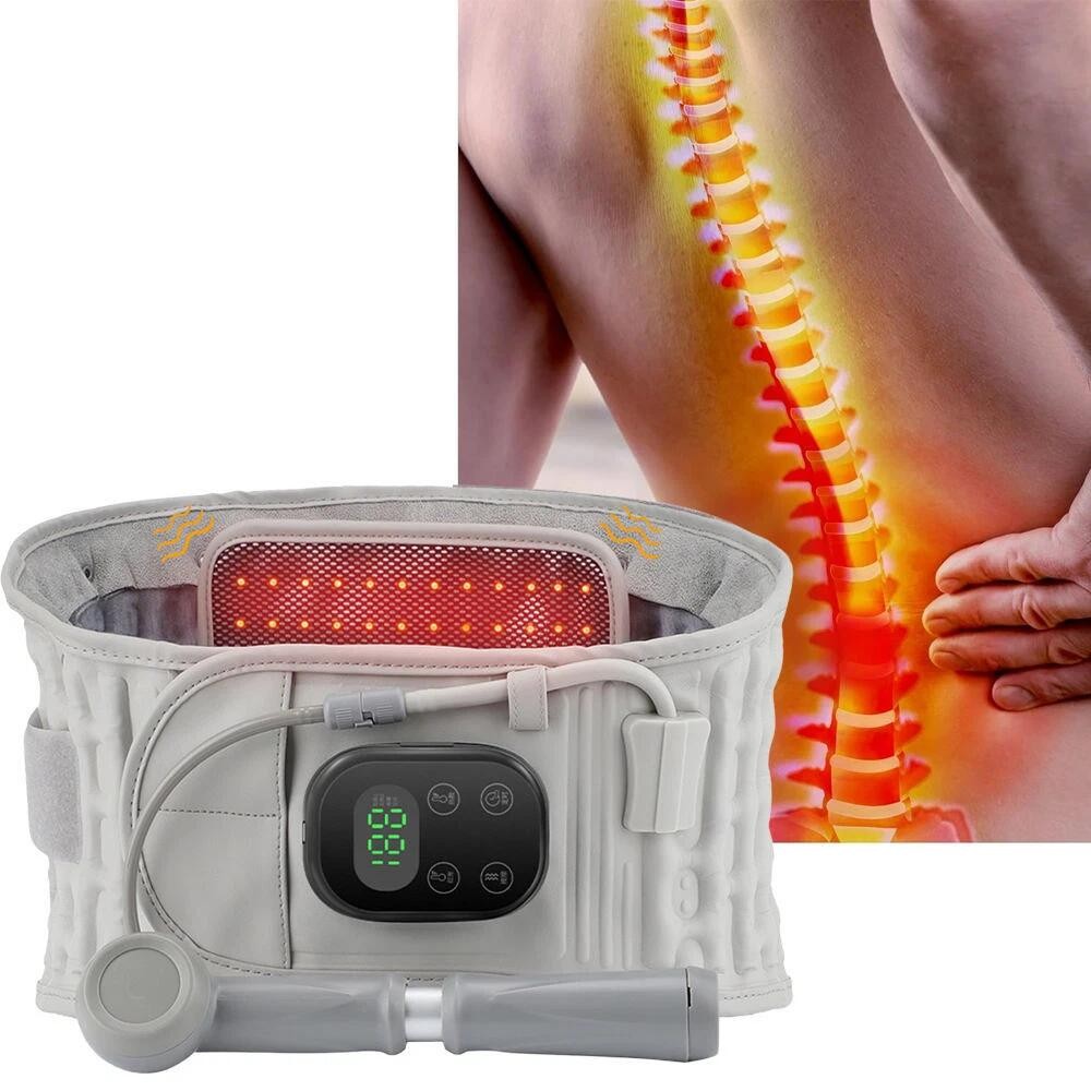 Decompression Belt Back Brace Lumbar Spinal Support&Extender Belt Air Traction