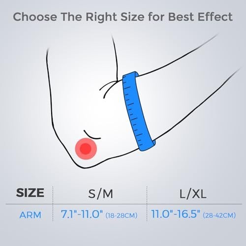 Tennis Elbow Brace for Men & Women – Gel Pad Support Strap for Tendonitis, Golfe
