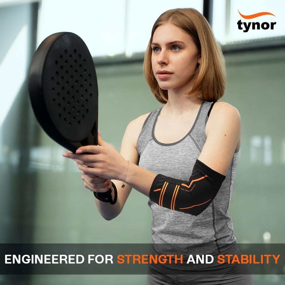 Versatile Tennis Elbow Brace with Custom Fit for Sports and Joint Pain – Medium