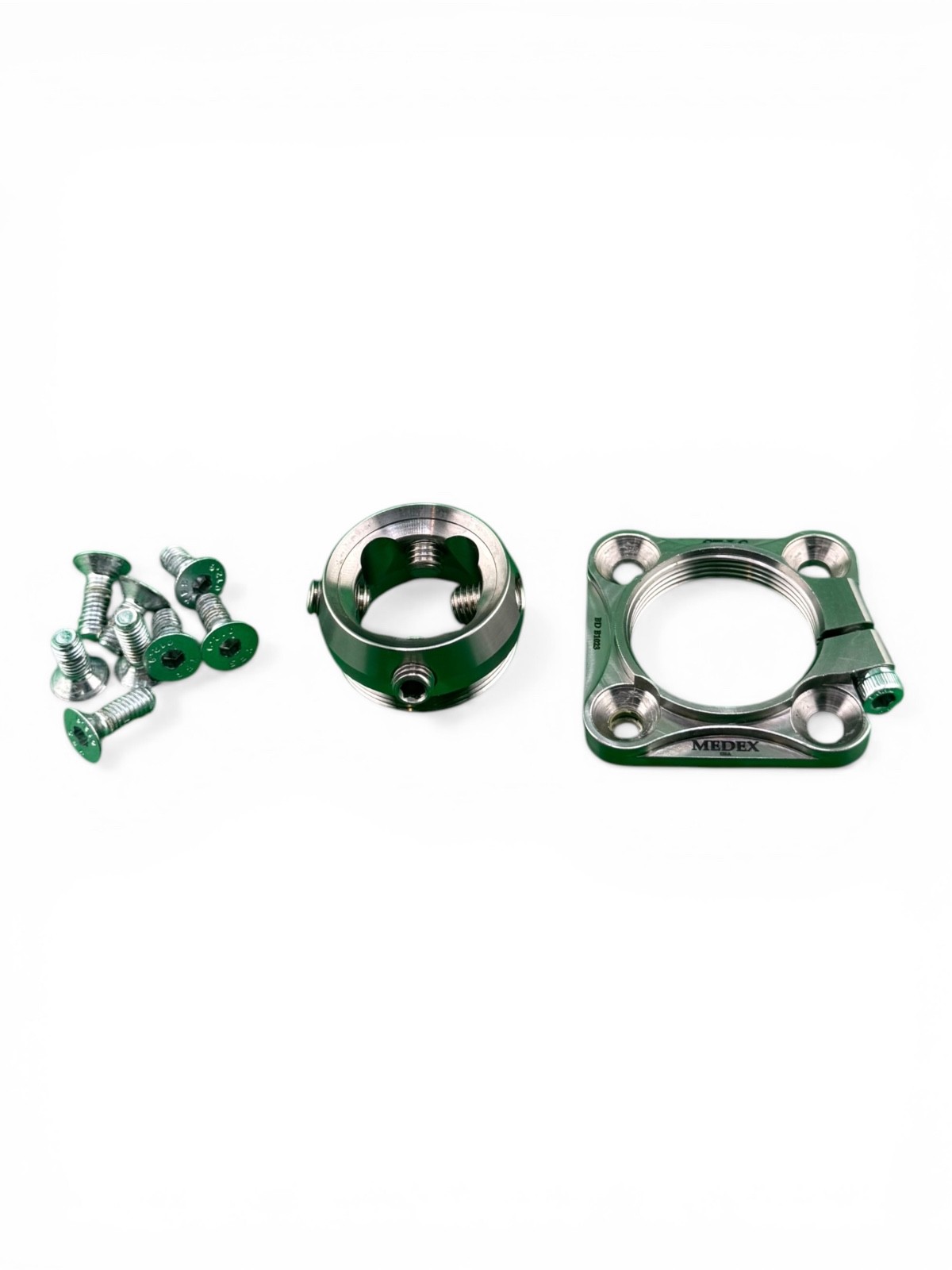 Medex titanium four hole plate rotator prosthetic receiver component adapter