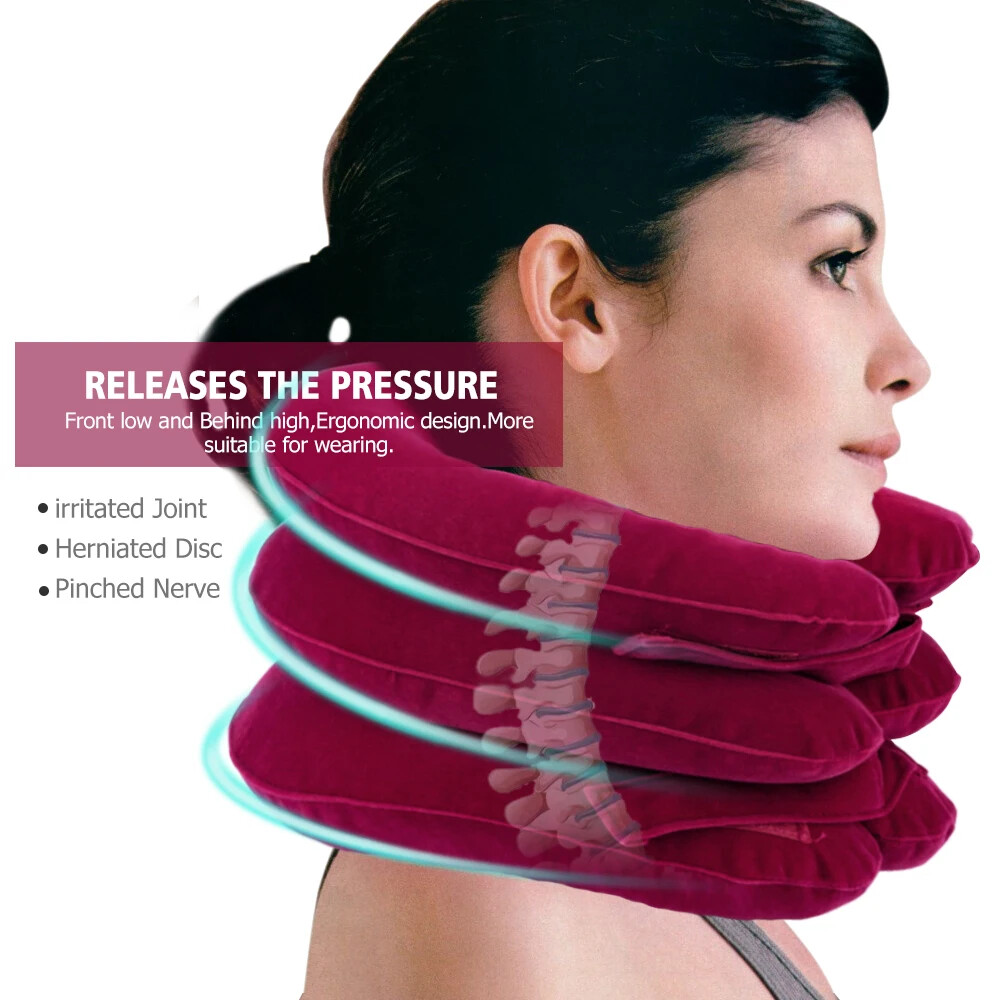 Cervical Neck Stretcher Traction Device for Chronic Neck & Shoulder Alignment Pa