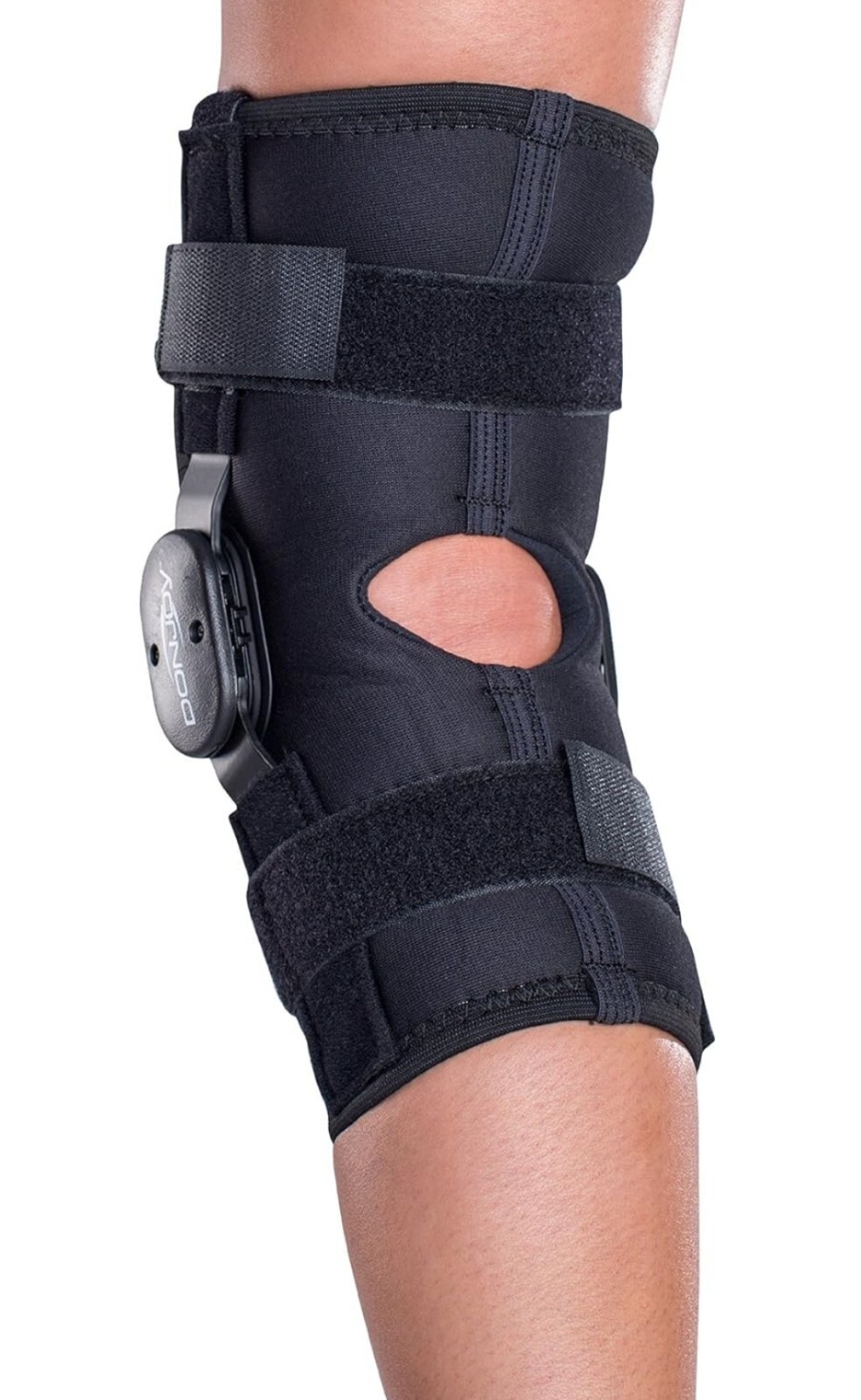 DonJoy Deluxe Hinged Knee Brace, Drytex Sleeve, Open Popliteal, X-small *NEW*