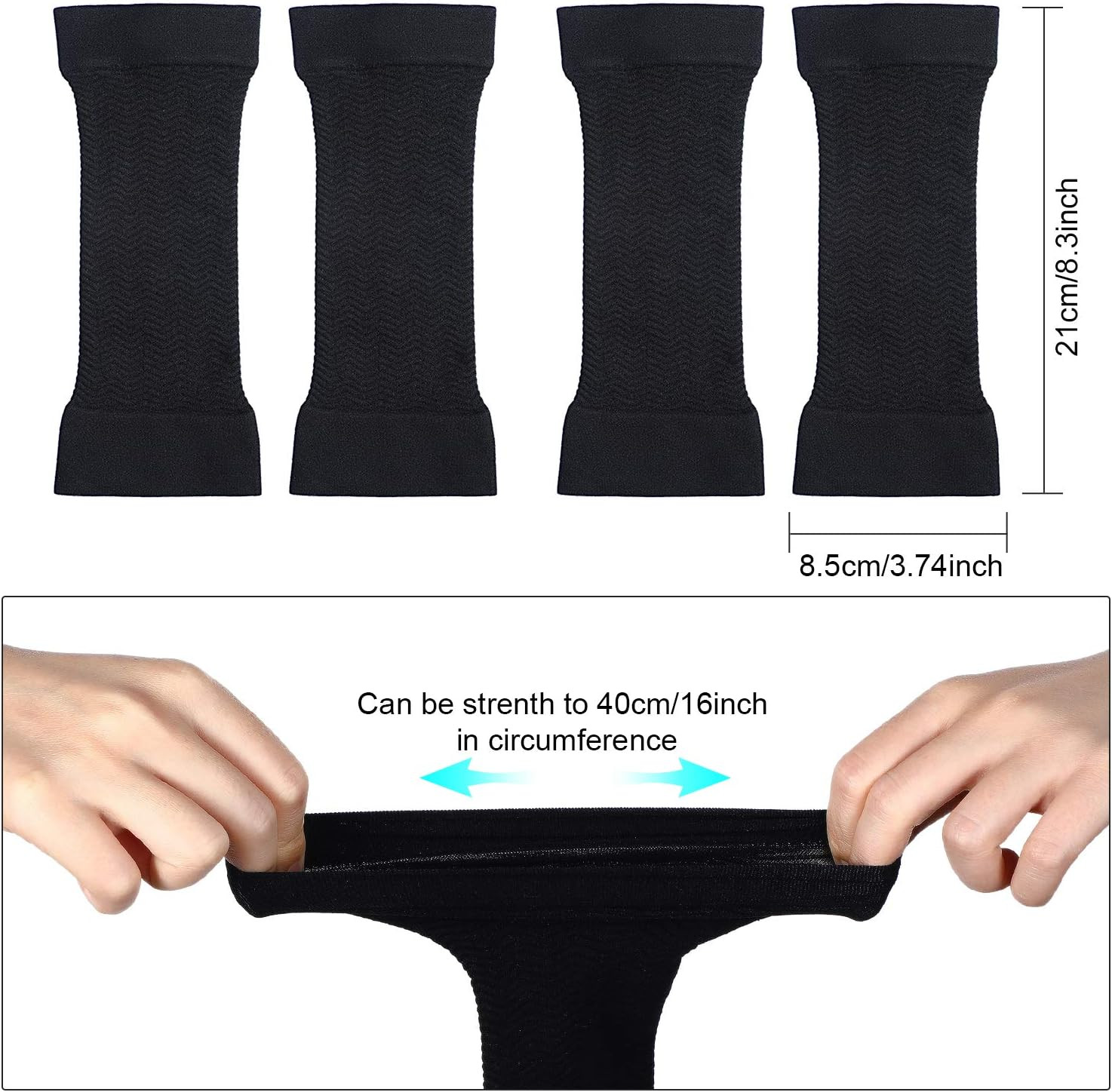 2 Pairs Arm Shapers for plus Size Women, Upper Arm Sleeves Wraps Slim Arm