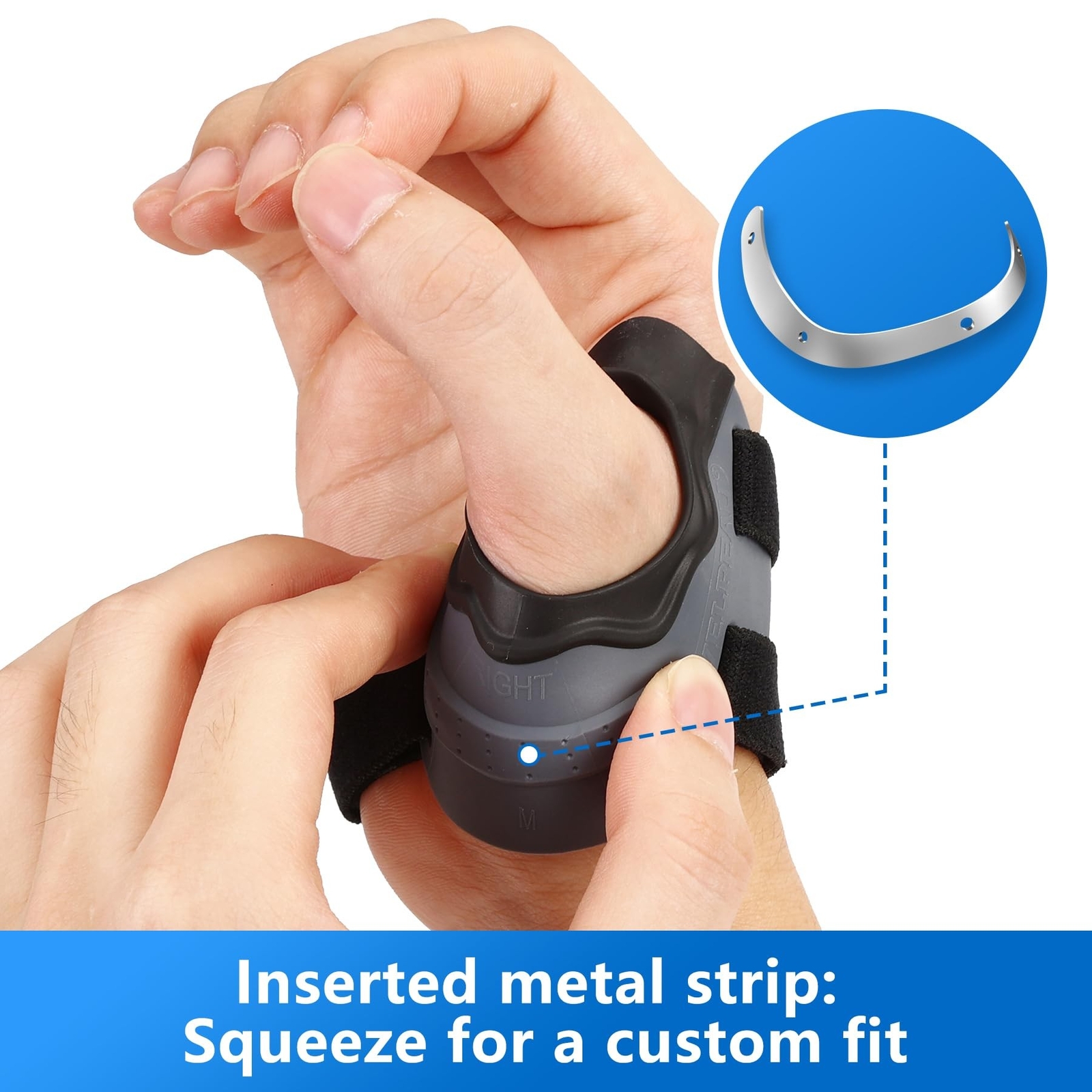 Velpeau CMC Thumb Brace for Osteoarthritis, CMC Joint Pain Relief, Soft and C…