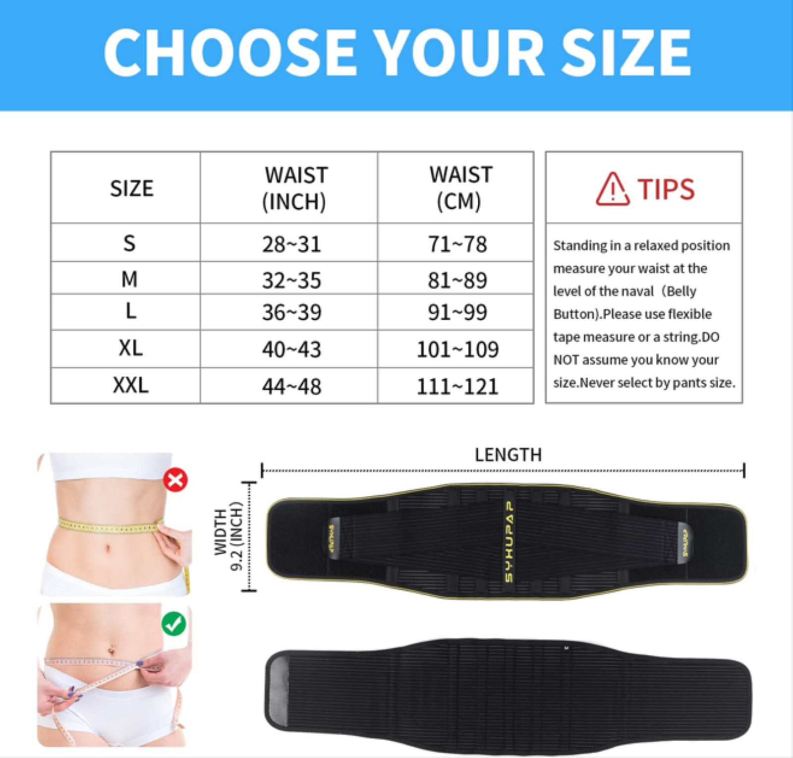 Fitness Back Brace for Men Lower Back Support Belts 5/6 pcs Metal Spring Strip