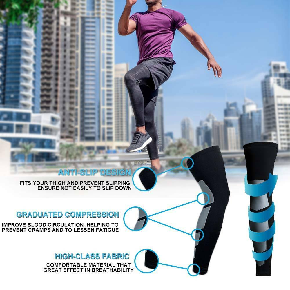 Compression Socks Knee High Support Stockings Leg Thigh Sleeve Sports Men Women