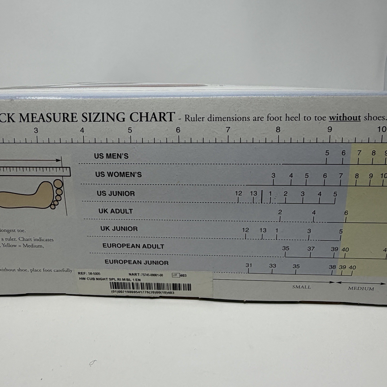 Healwell Cub Plantar Fasciitis Night Splint M, Right / Women 6-11 ½ / men 7-11½
