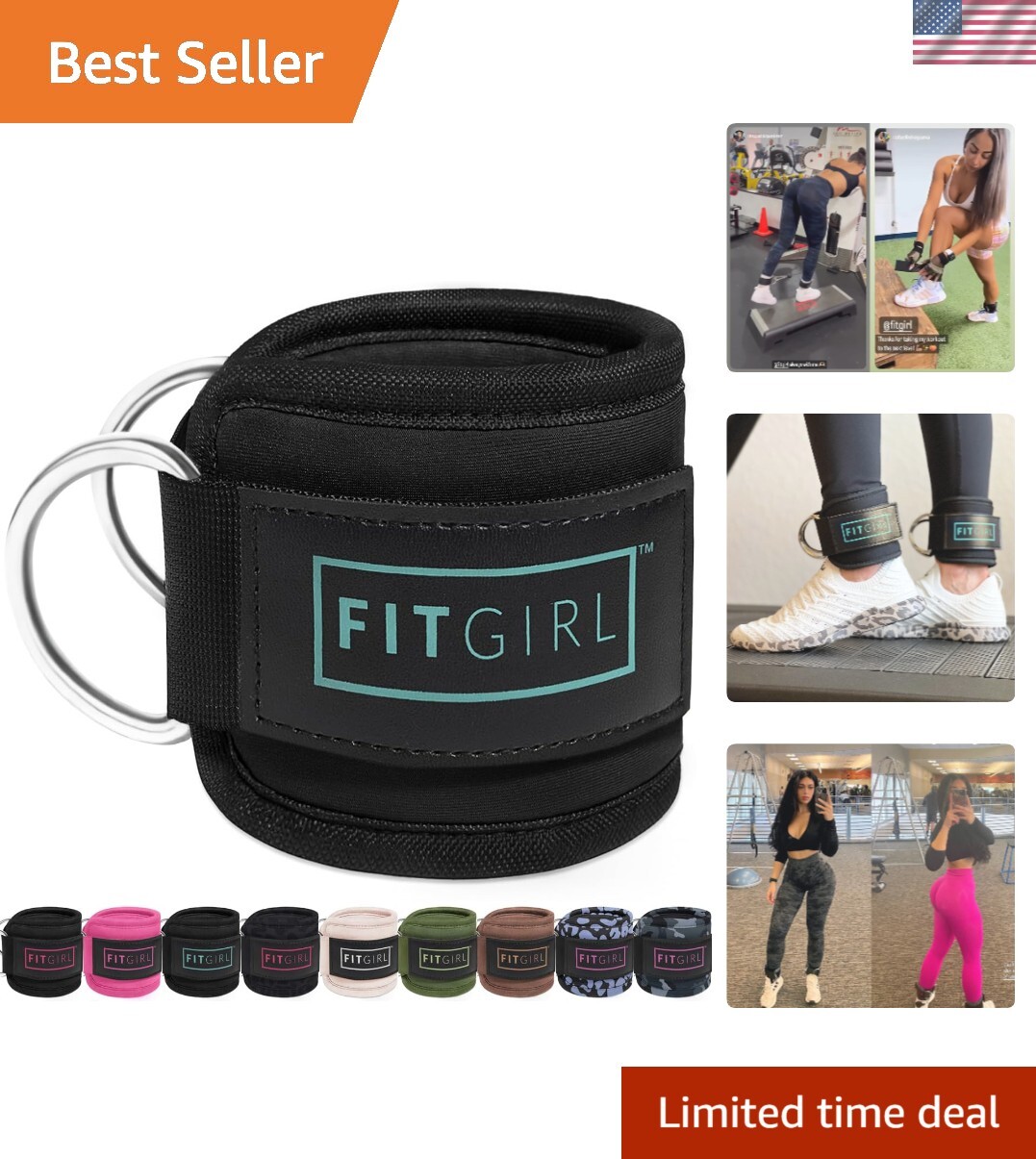 Pair of Stylish Adjustable Ankle Straps in Mint – Boost Your Home Gym Experience