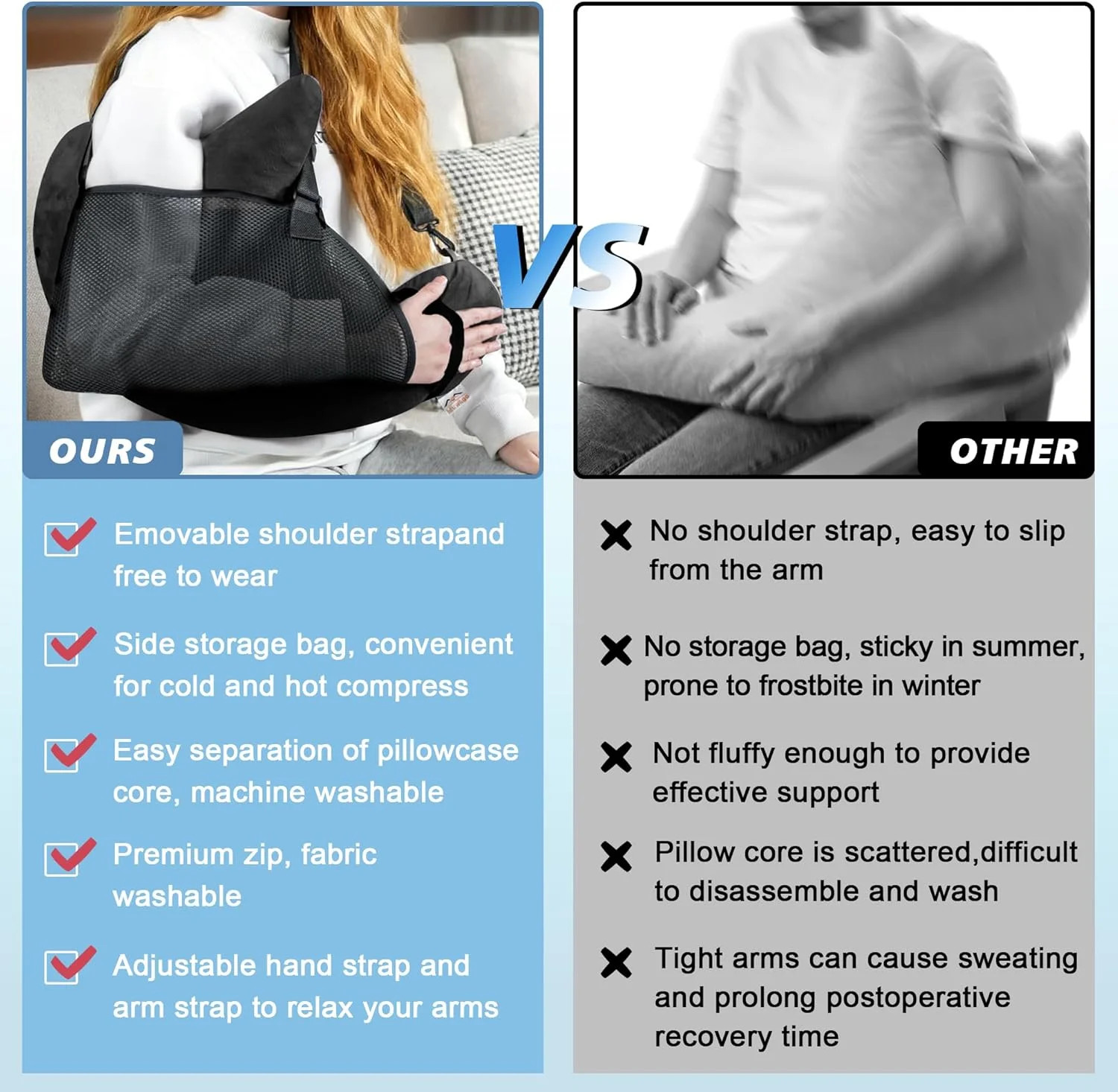 Shoulder Surgery Pillow for Rotator Cuff Pain Impingement Replacement Recovery A