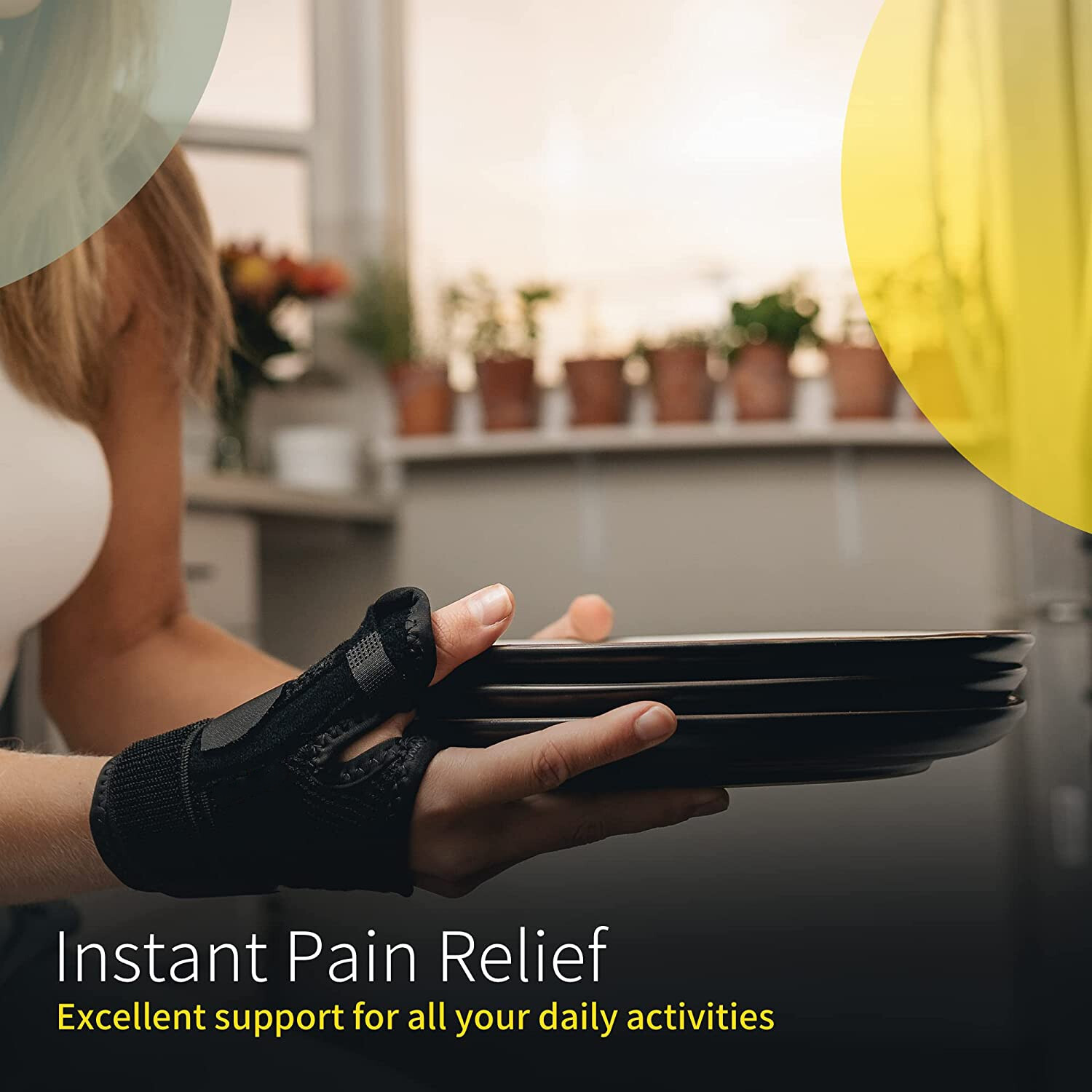 Thumb Splint Stabilizer Wrist Support Carpal Tunnel Tendonitis for Pain Relief