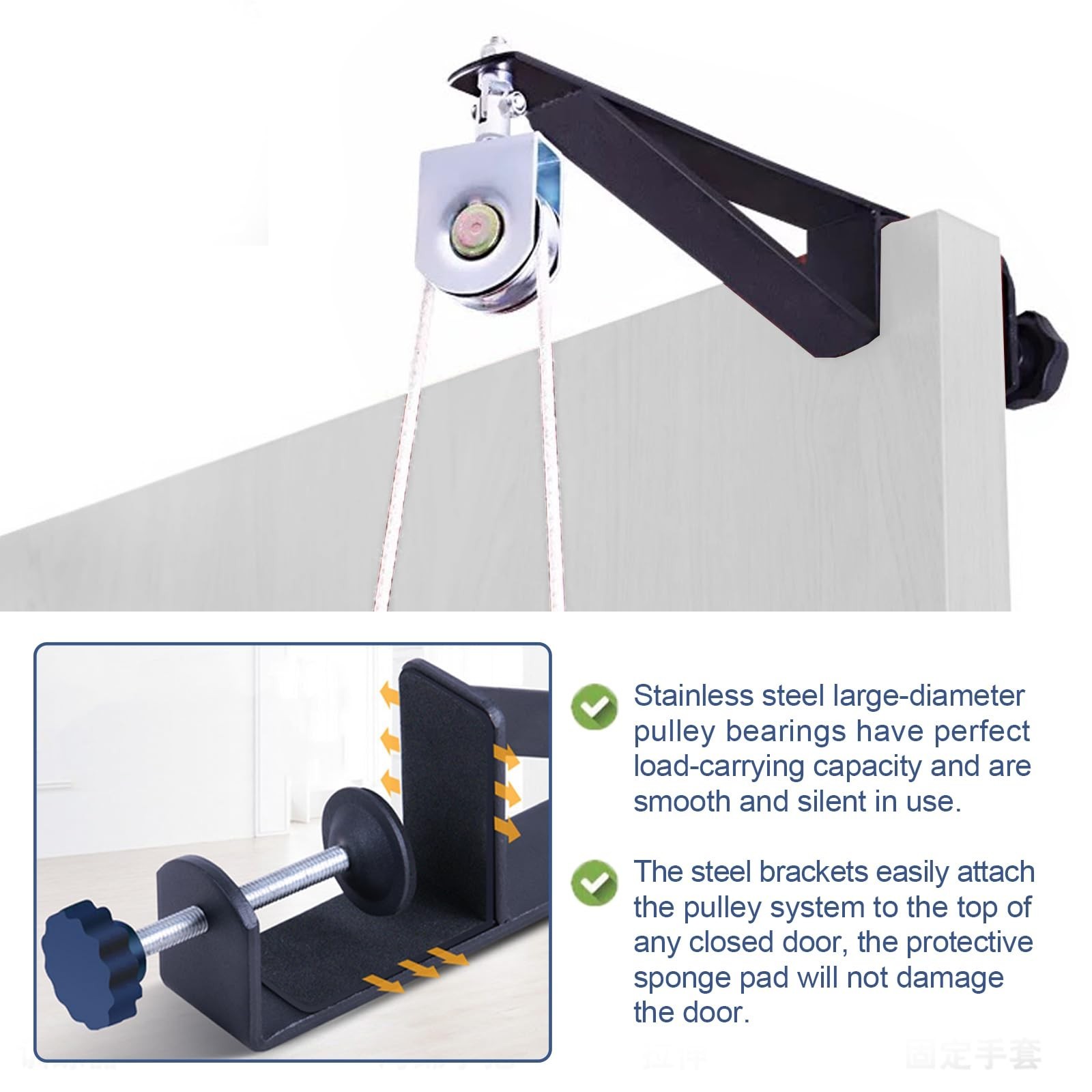 Shoulder Arm Pulley System – Over Door Rehab Exerciser for Home Therapy & Rotato