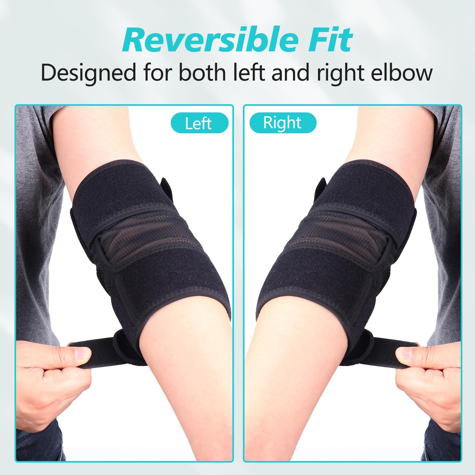Cozyhealth Elbow Brace for Tendonitis Women Men, Tennis Sport – Black