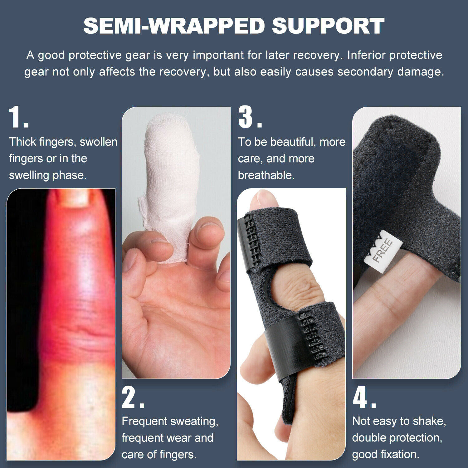 Adjustable Trigger Finger Splint Support Brace Fracture Recovery Fix Relief Pain