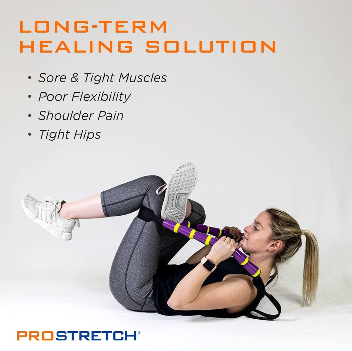 StretchRite Physical Therapy Full Body Stretching Strap by Medi-Dyne