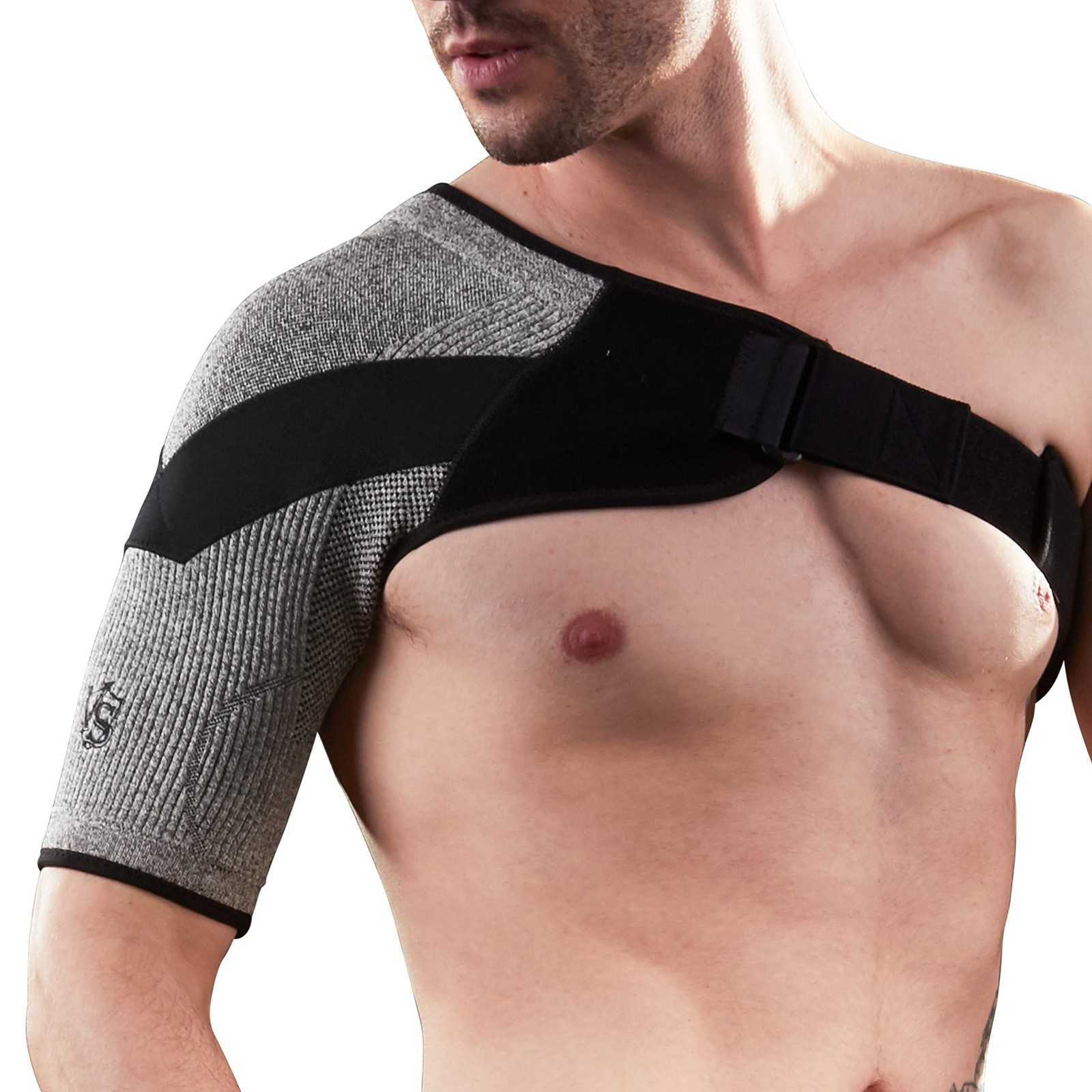 Vital Salveo Shoulder Brace Compression Sleeve Wrap with Medium (Pack of 1)