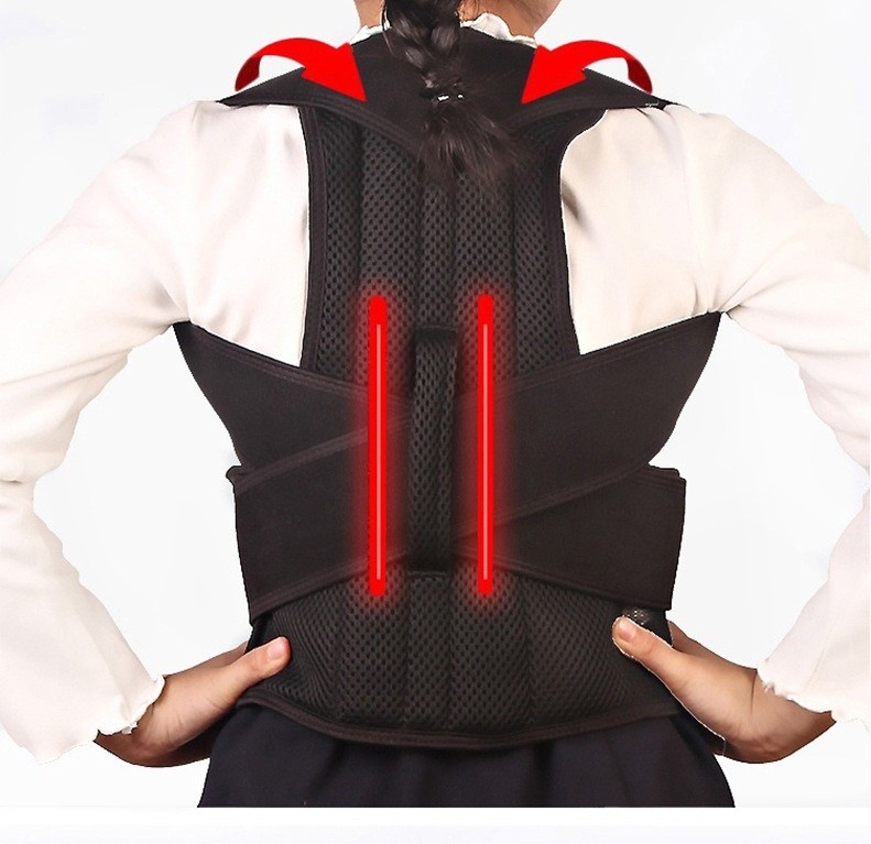 Student Child Orthopedic Belt Sit Posture Harness Invisible Hunchback Support XL