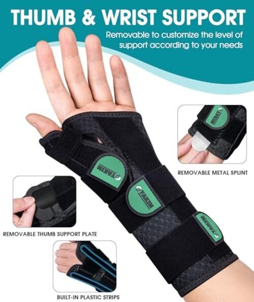 Carpal Tunnel Wrist Brace Night Large/X-Large(1 piece) Left Hand-Black