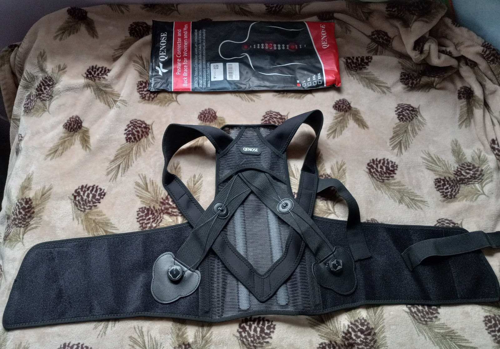 Qenose Posture Corrector Back Brace Medium Adjustable