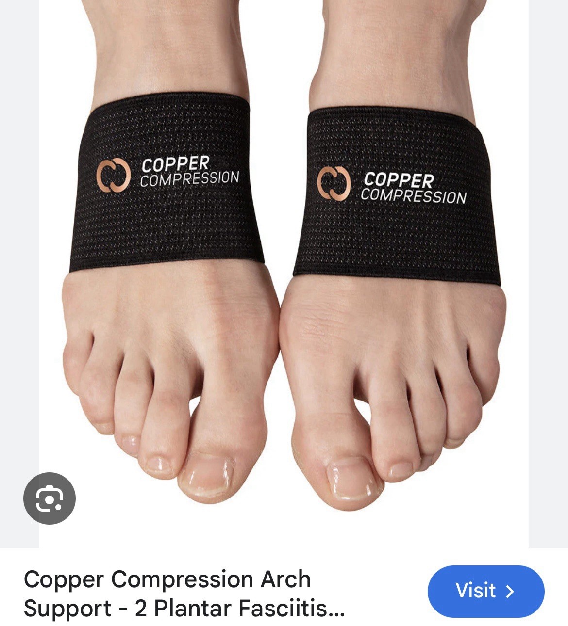 COPPER FIT Arch Relief Compression Bands (Professional Grade Tough) NIB