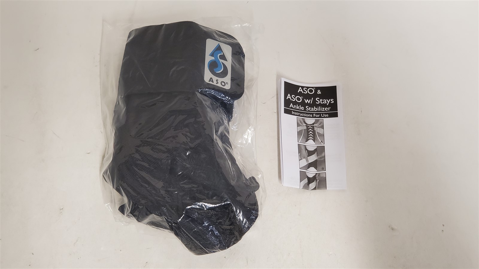 Med Spec ASO Ankle Stabilizer – Lace Up Ankle Brace, Black, Small NEW