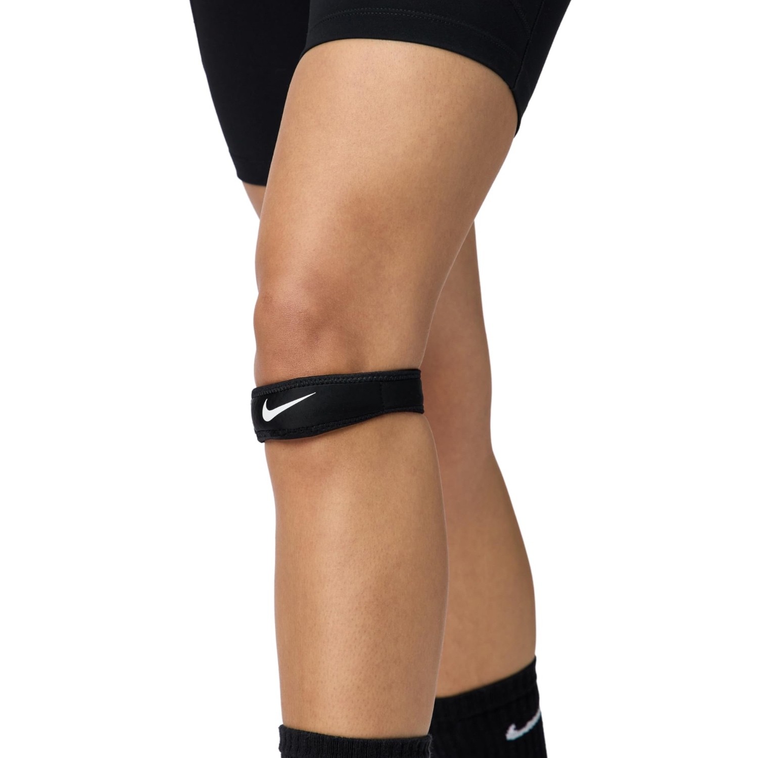 Nike Pro Patella Band Unisex Dri FIT Size Small Medium Black White New