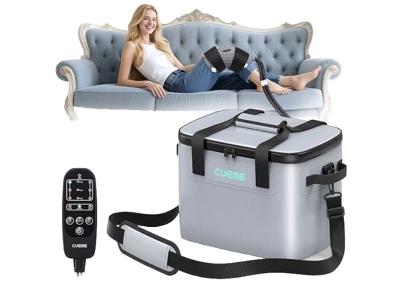 Cueme Cold Therapy Machine With Programmable Timer & Compression Pad