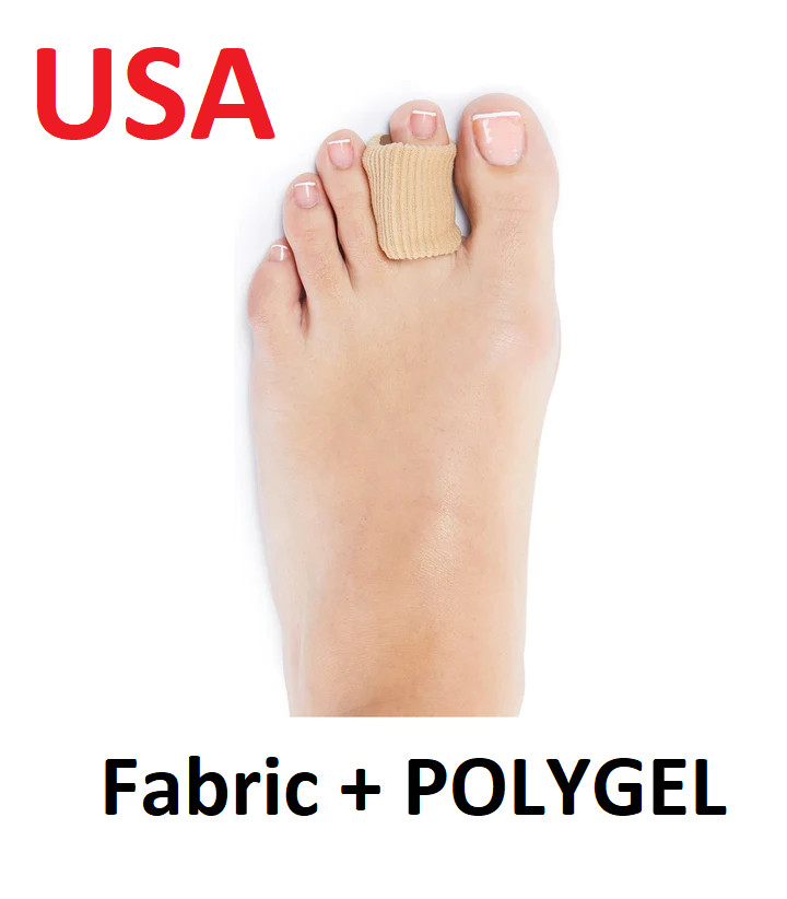 Natra Cure Gel Toe Spreader With Ribbed Fabric POLYGEL M Pair