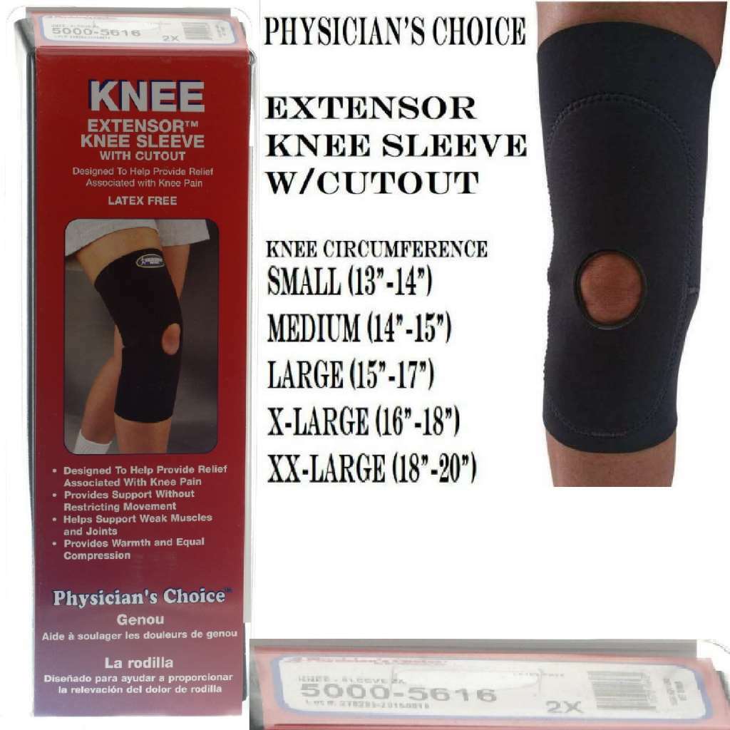 Bird and Cronin Extensor Knee Sleeve with Cutout XX-Large