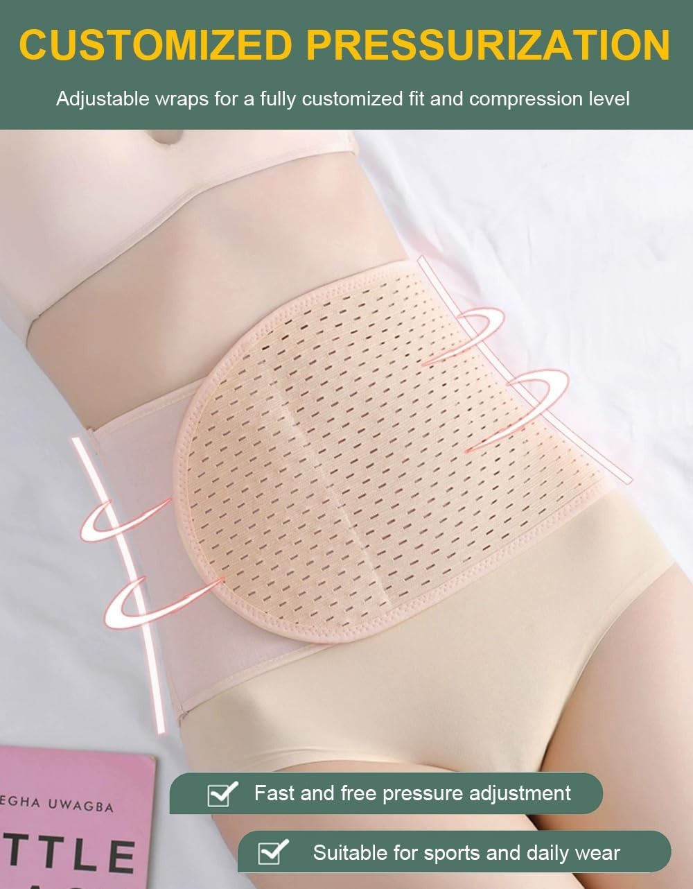 Adjustable Abdominal Binder – Postpartum Belly Wrap & C-Section Recovery Support