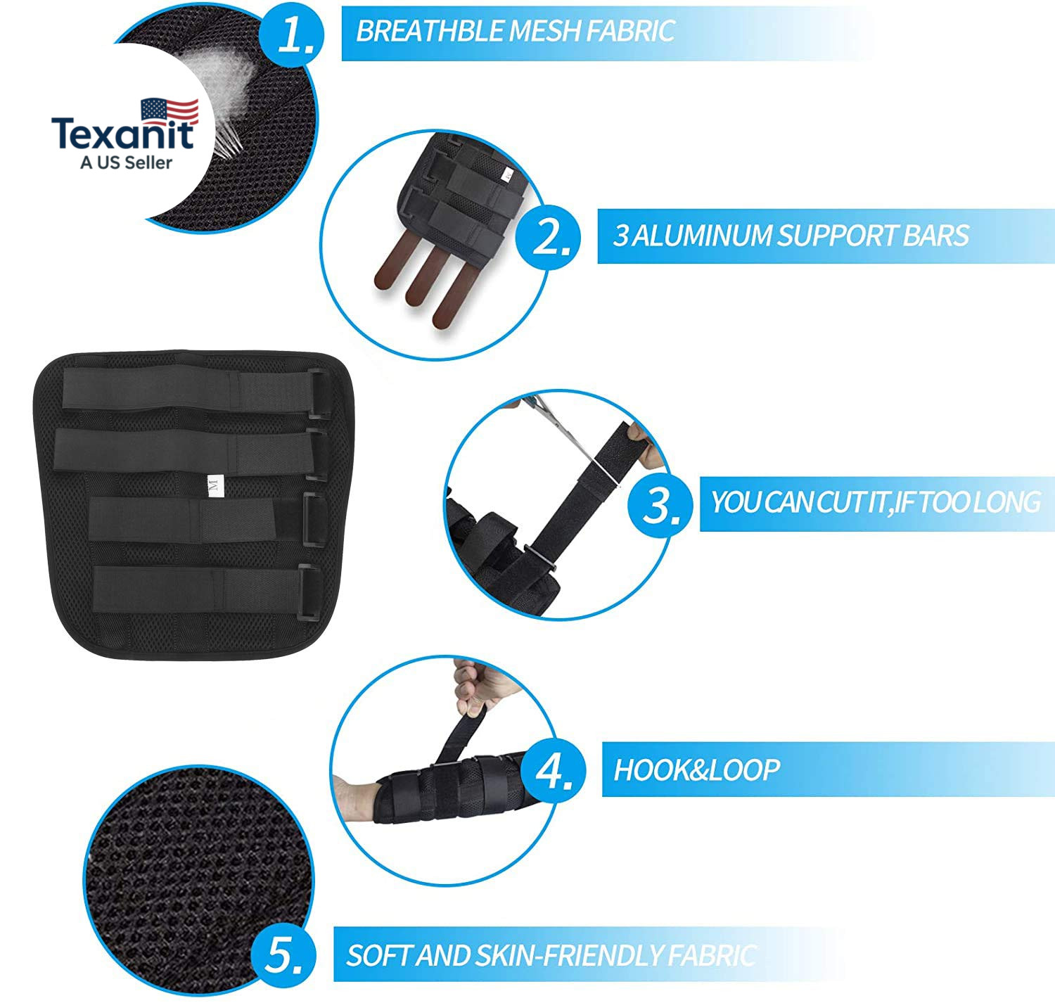 Adult Kid Elbow Brace Splint Cubital Tunnel Syndrome Adjustable Elbow Support Br