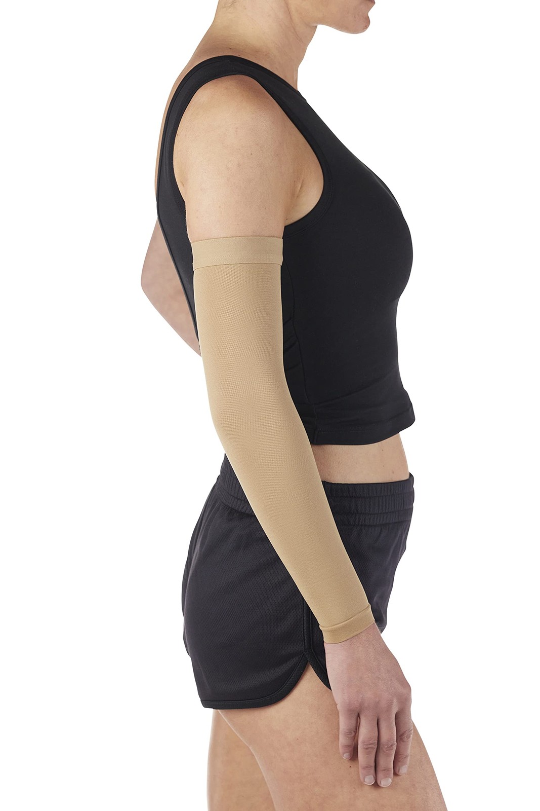 – Opaque Lymphedema Compression Arm Sleeve – Wrist & Elbow – 20-30mmHg – Unis…