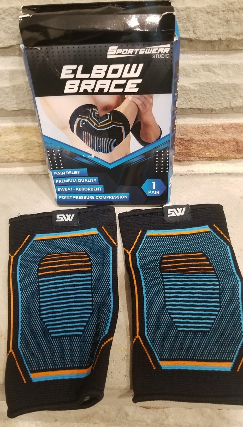 Sportswear Studio Elbow Brace Pack of 2 Anti Slip Size Small NEW