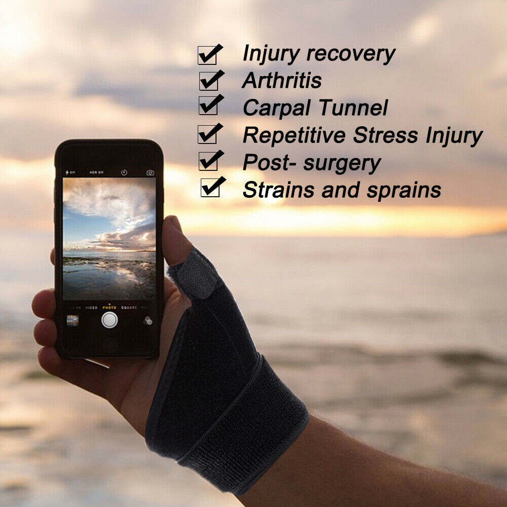 Thumb Wrist Support Brace Compression Gloves Carpal Tunnel Arthritis Sprain Wrap