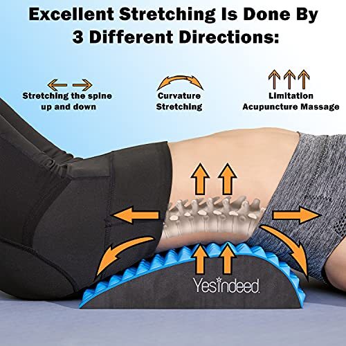 Back Stretcher Pillow – Dr. Approved For Back Pain Relief, Lumbar Support, Herni