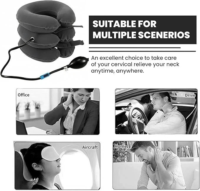 Adjustable Cervical Neck Traction Collar Brace Pain Relief 3 Colors