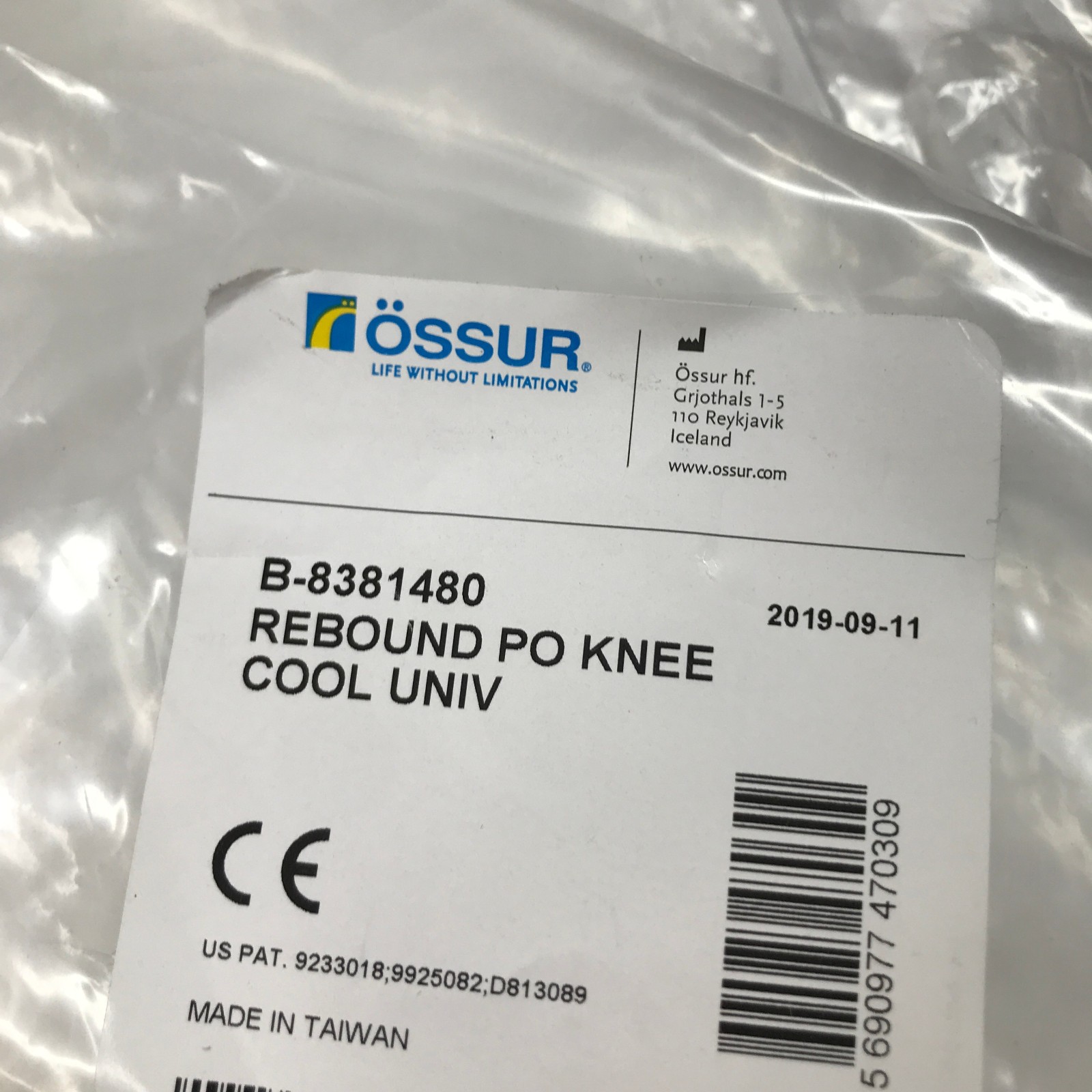 OSSUR Rebound Post Op Knee Universal Cool Universal Brace B-8381480