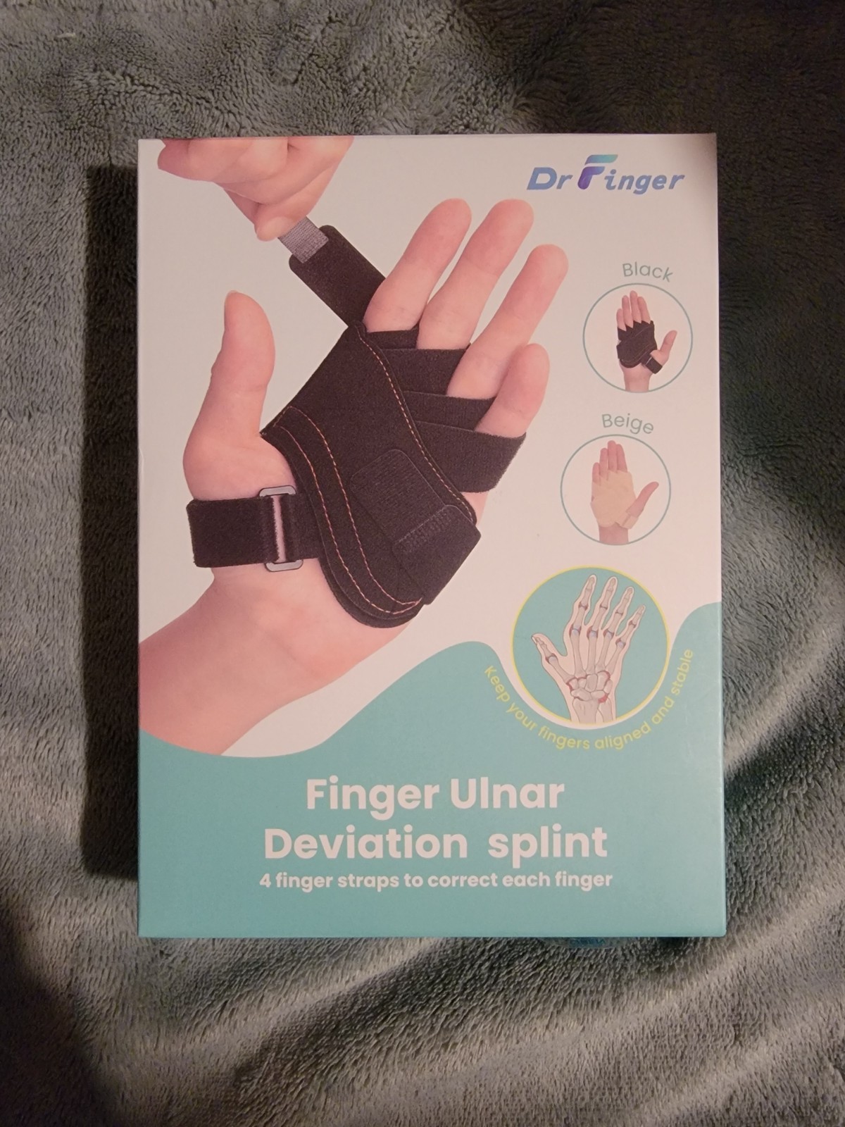 Finger Ulnar Deviation Splint Brace Deviation Orthopedic Corrector (Right-S/M)