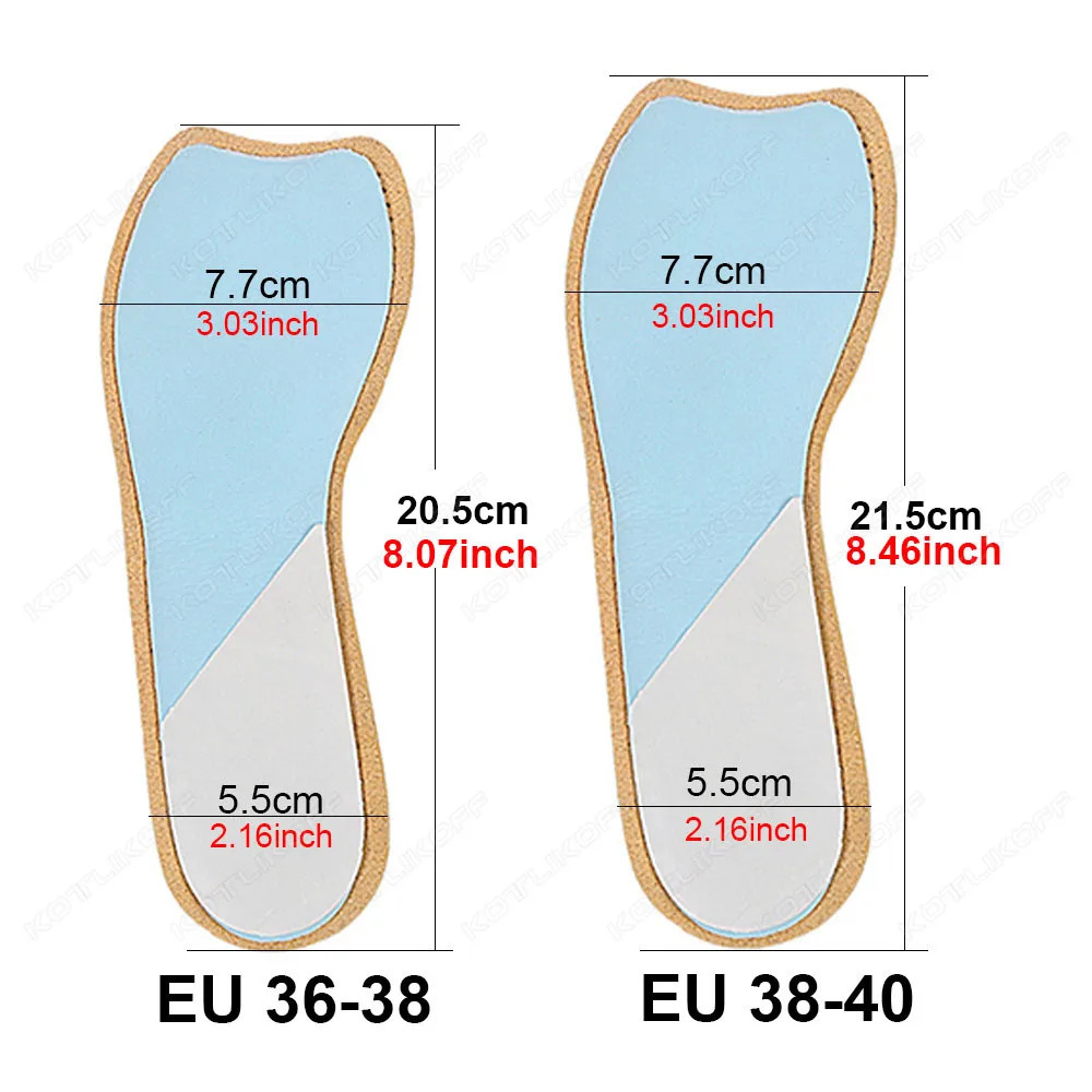 Women Self-Adhesive Latex PU Sandals Insoles Antislip Sweat-absorbent High-heele