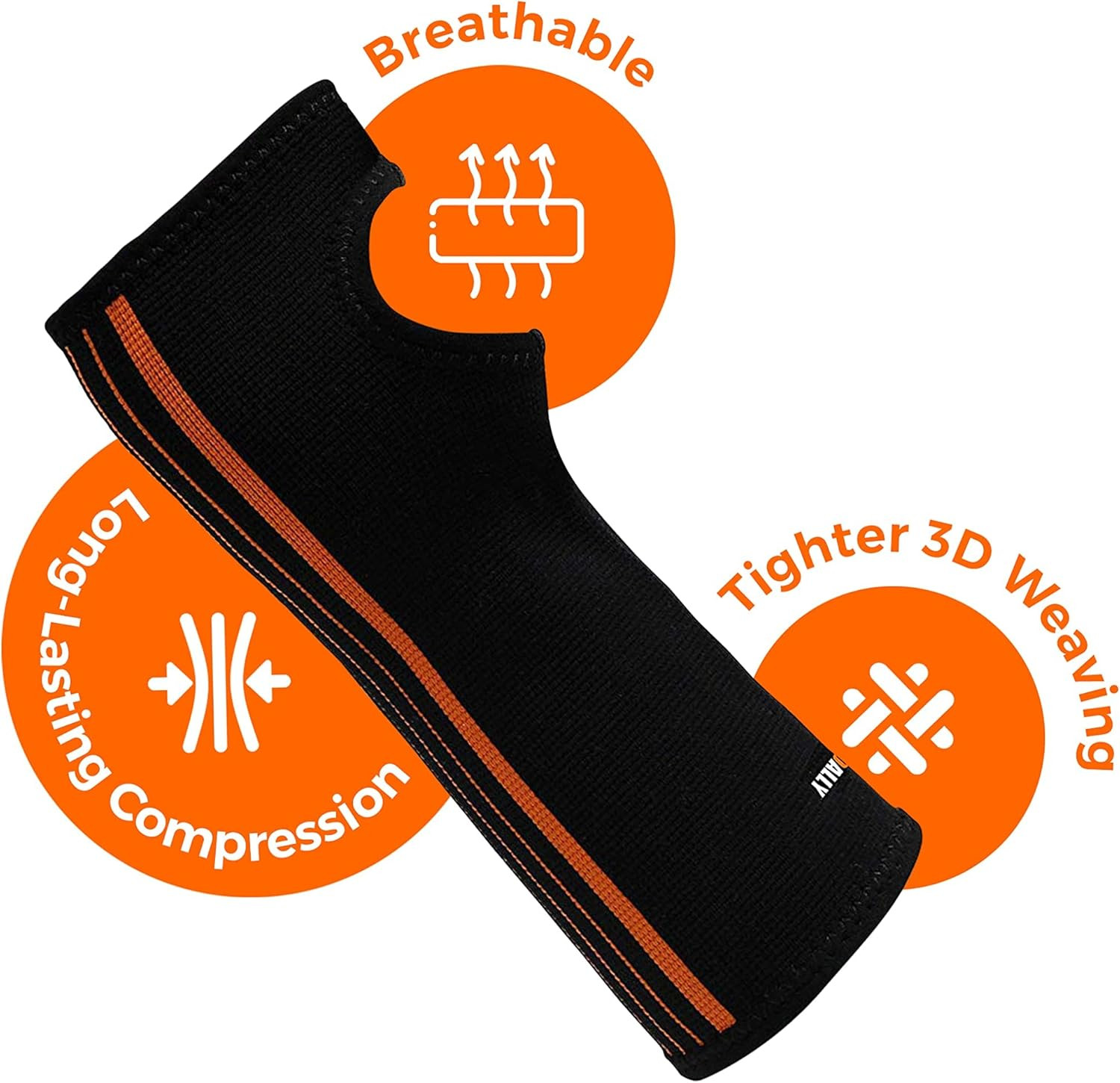 ® – Forearm and Wrist Brace for Carpal Tunnel & Exercise, Moisture-Wicking Adjus