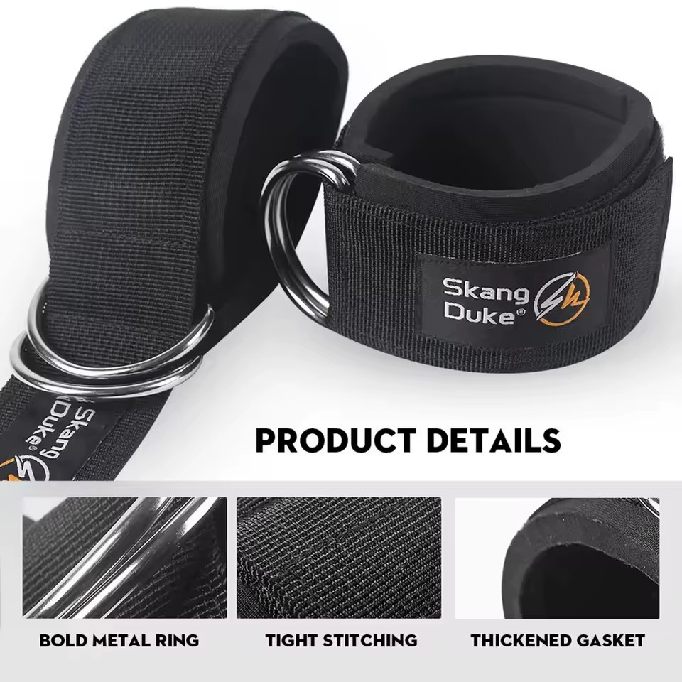Padded Ankle Straps for Cable Machines Gym Fitness Leg Glute Attachment 1 2PCS