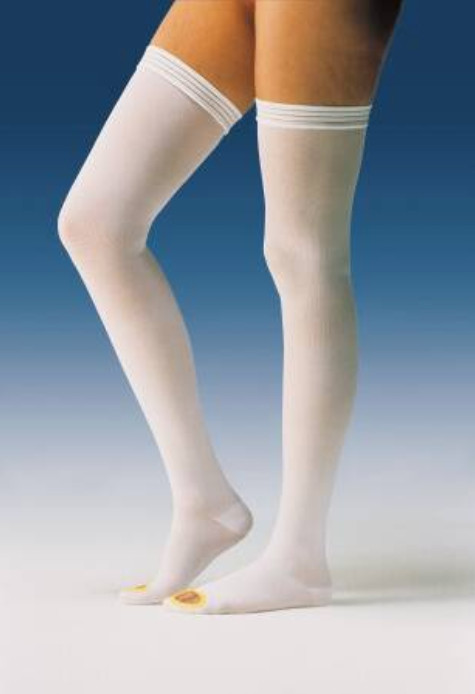 JOBST Anti-embolism Stockings KNEE High Large Long White Inspection Toe 12 PAIR