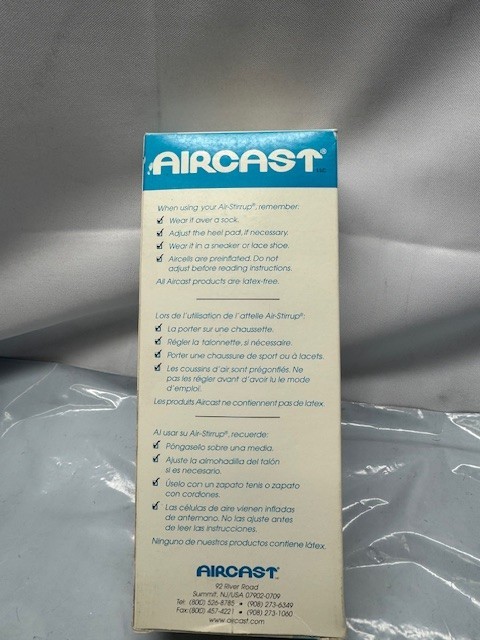 Aircast Air-stirrup Ankle Brace -SMALL LEFT *New-Box Damage
