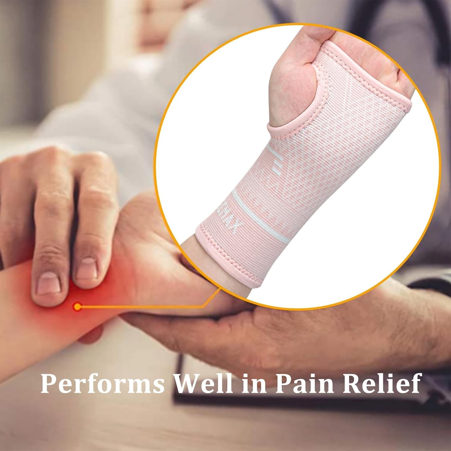 Copper 1 Pair, Comfortable Hand Brace Support for Arthritis, Tendonitis, Spra…