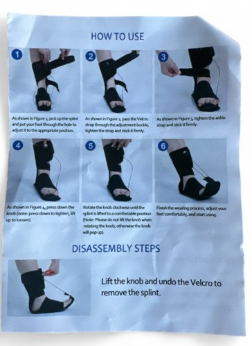 Plantar Fasciitis Night Splint Adjustable Foot Brace for Heel Spur Pain Relief