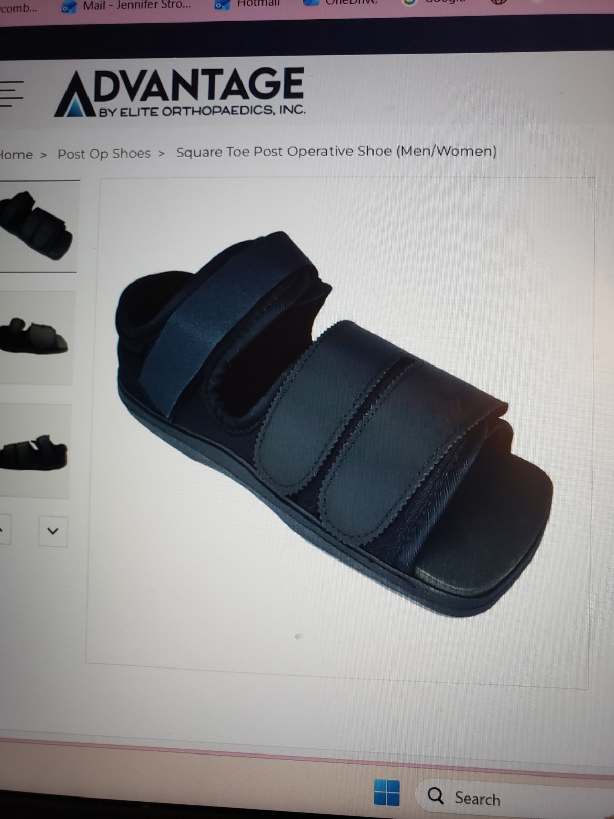 Advantage by Elete Ortho post operative single shoe men’s 7.5-9 NEW, no box