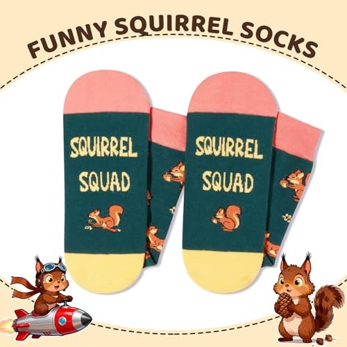Novelty Crazy Animal Gag Gifts – Quirky Backyard Fox Squirrel Squirrel Squad