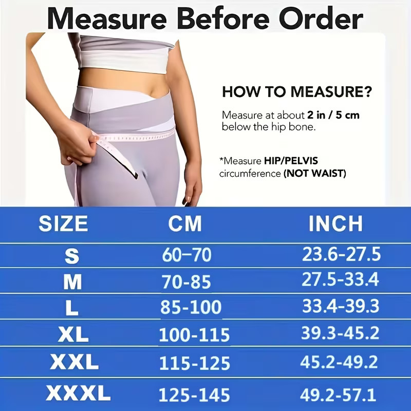 Sacroiliac Belt Ergonomic Lower Back & Hip Support Breathable