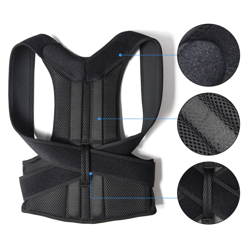2025 Posture Corrector Back Support Brace Shoulder Scoliosis Pain Relief Office